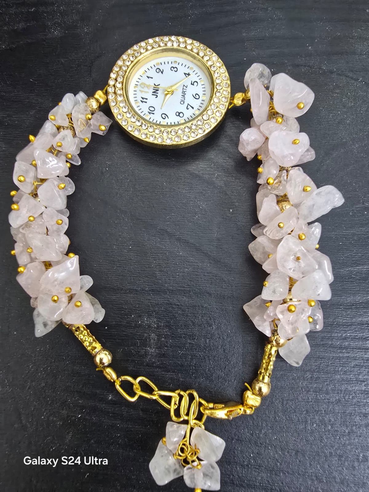 Pink Quartz Bracelet Watch