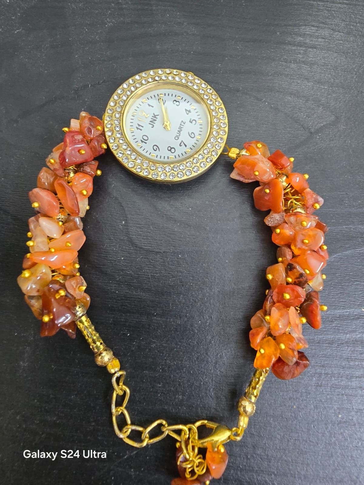 Red Jasper Bracelet Watch